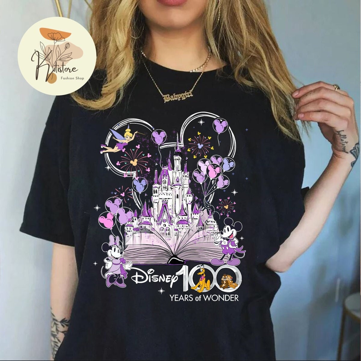 Discover Disney 100 years of wonder T-shirt, Mickey & friends Disney 100th anniversary shirt