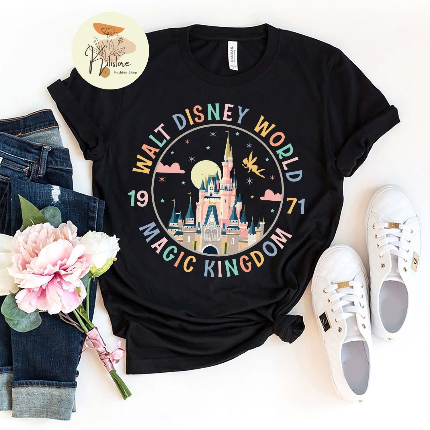 Disney Vintage Shirt, Walt Disney World magic Kingdom Shirt