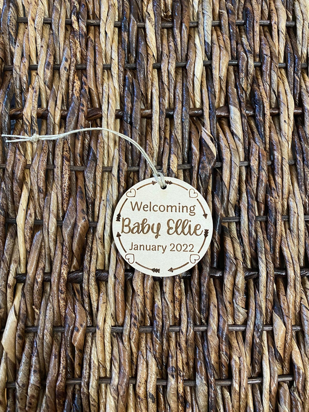 Baby Shower Ornament, Baby Shower Favor, Baby Announcement, Ornament