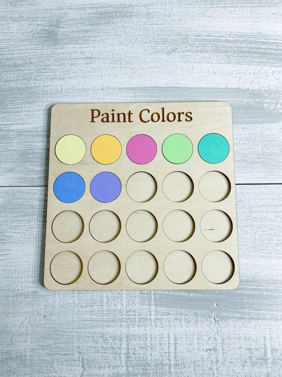 Paint Palette Board Paint Color Chart Paint Sample Board Etsy