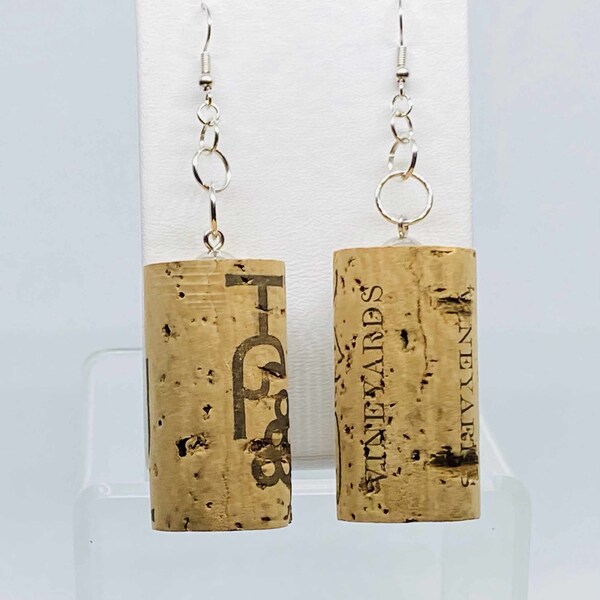 Wine Cork Earrings Etsy