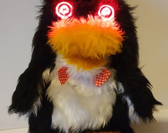 New XL Red Dwarf Mr Flibble Replica Handmade Hand Puppet with Hex Vision!