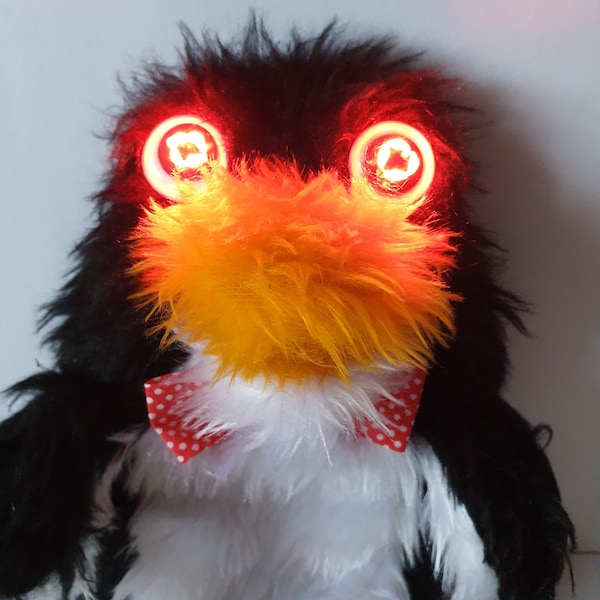 Red Dwarf Mr Flibble Replica Handmade Hand Puppet with Hex Vision!