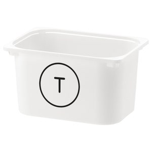 Letra T / Alfabeto / Etiquetas personales / Personalizado / Etiqueta para educación en casa / Trofast Variera Ikea / Etiqueta para organizar el hogar / Etiqueta educativa