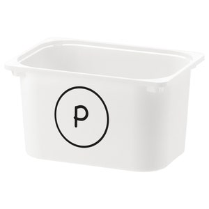 Letra P / Alfabeto / Etiquetas personales / Personalizado / Etiqueta para educación en casa / Trofast Variera Ikea / Etiqueta para organizar el hogar / Etiqueta educativa