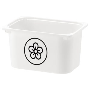 Fiore / Primavera / Bello / Etichetta scolastica / Istruzione parentale / Etichetta per l'istruzione parentale / Trofast Variera Ikea / Etichetta per l'organizzazione della casa / Educativo