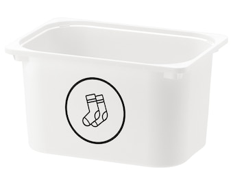 Socks Clothes Organising Label | Montessori Pictogram Vinyl