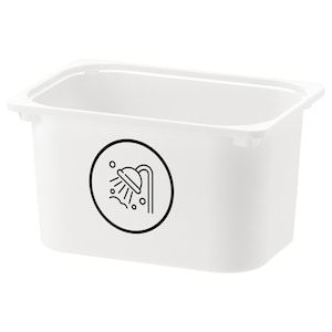 Dusche | Bad | Badezimmer | Haarspülung | Hygiene | Badezimmer Organisation | Etikett für die Heimorganisation | Vinyl-Etiketten | Trofast Variera Kuggis Ikea