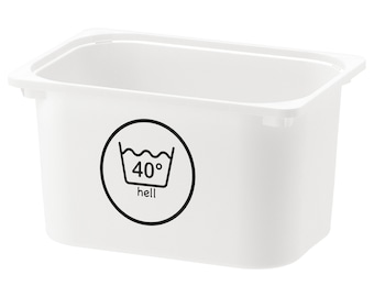 Laundry | 40 | Hell | German  | Wash | Home Organising Label | Home Storage Vinyl Labels | Custom Playroom Image | Trofast Variera Kuggis