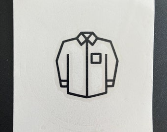 VENTA / Camisa de manga larga / Etiqueta organizadora de ropa / Etiquetas de pictogramas de ropa Montessori / Icono de ropa / Trofast Variera Kuggis Ikea