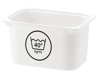Laundry | 40 | Lights | Wash | Laundry room | Home Organising Label | Home Storage Vinyl Labels | Custom Playroom Image | Trofast Variera