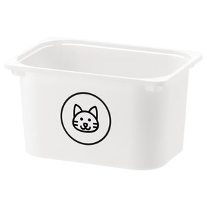 Etiqueta de vinilo Cat / Organización del hogar para Trofast, Variera, Kuggis
