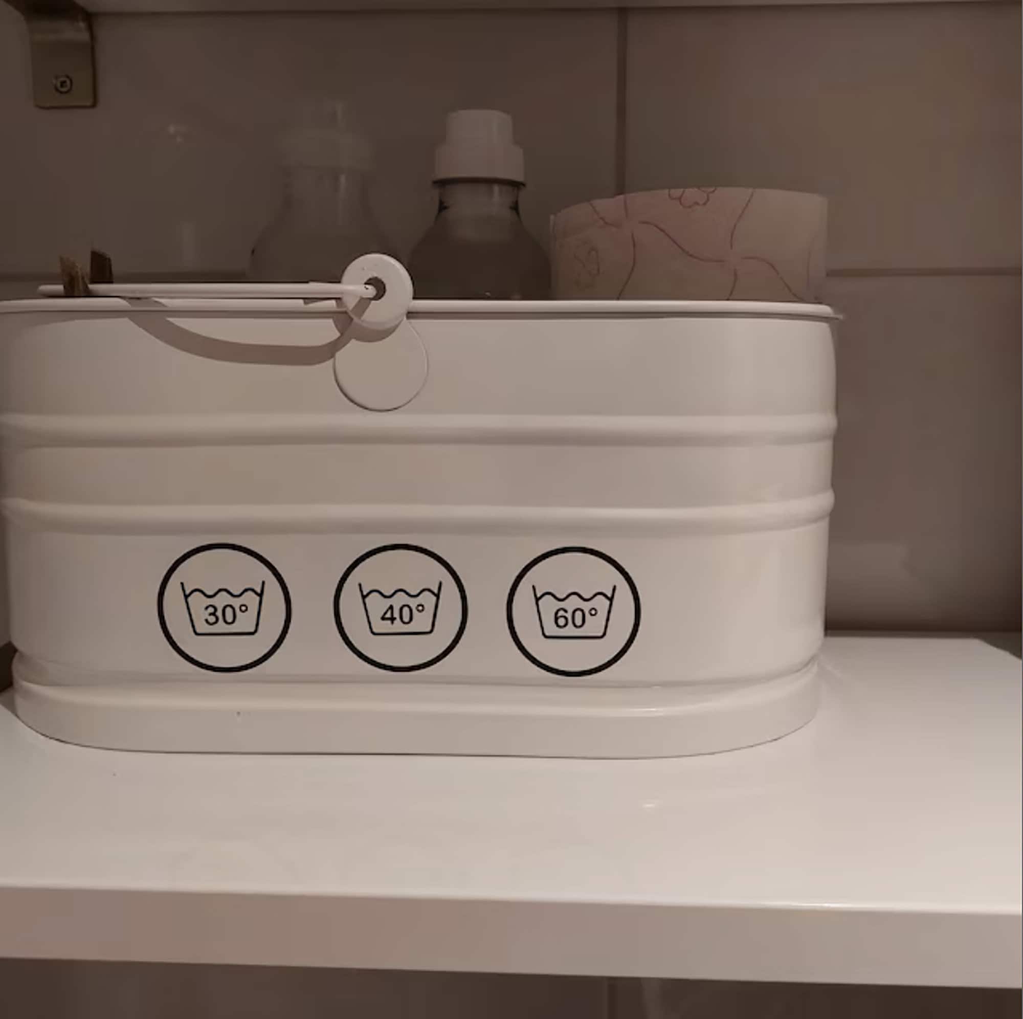 Aufkleber "Waschseife" Für Heimorganisation – Vinyl-Etikett Für Schubladen & Gläser