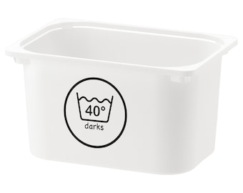 Laundry | 40 | Darks | Wash | Laundry room | Home Organising Label | Home Storage Vinyl Labels | Custom Playroom Image | Trofast Variera