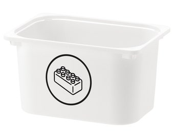 Bouwstenen| Speelgoedorganisatielabel | Vinyllabel voor speelgoedopslag | Aangepaste Speelkamer Afbeeldingslabels | Trofast Variera Kuggis Ikea | Organiseren