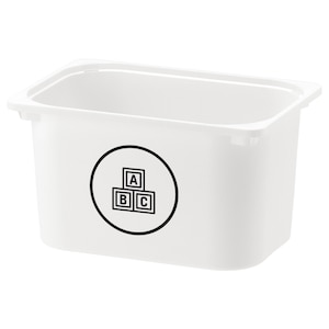 Bloques de madera / Etiqueta para organizar juguetes / Etiquetas de vinilo para almacenar juguetes / Imagen personalizada para sala de juegos / Trofast Variera Kuggis Ikea / Etiqueta de organización