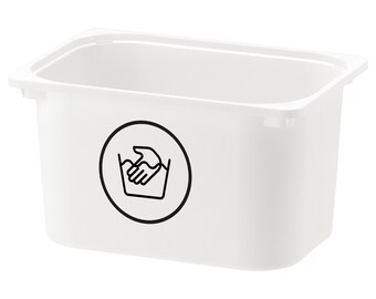 Handwash Laundry Vinyl Label | Home Organization, Ikea Trofast