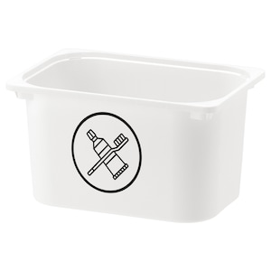 Zahnbürste | Zahnpasta | Zahn | Hygiene | Badezimmer Organisation | Etikett für die Heimorganisation | Vinyl-Etiketten | Trofast Variera Kuggis Ikea