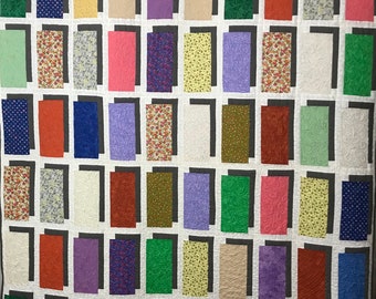 Moderne, mehrfarbige Patchwork-Rechtecke