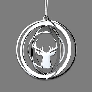 Deer Christmas bauble image 1