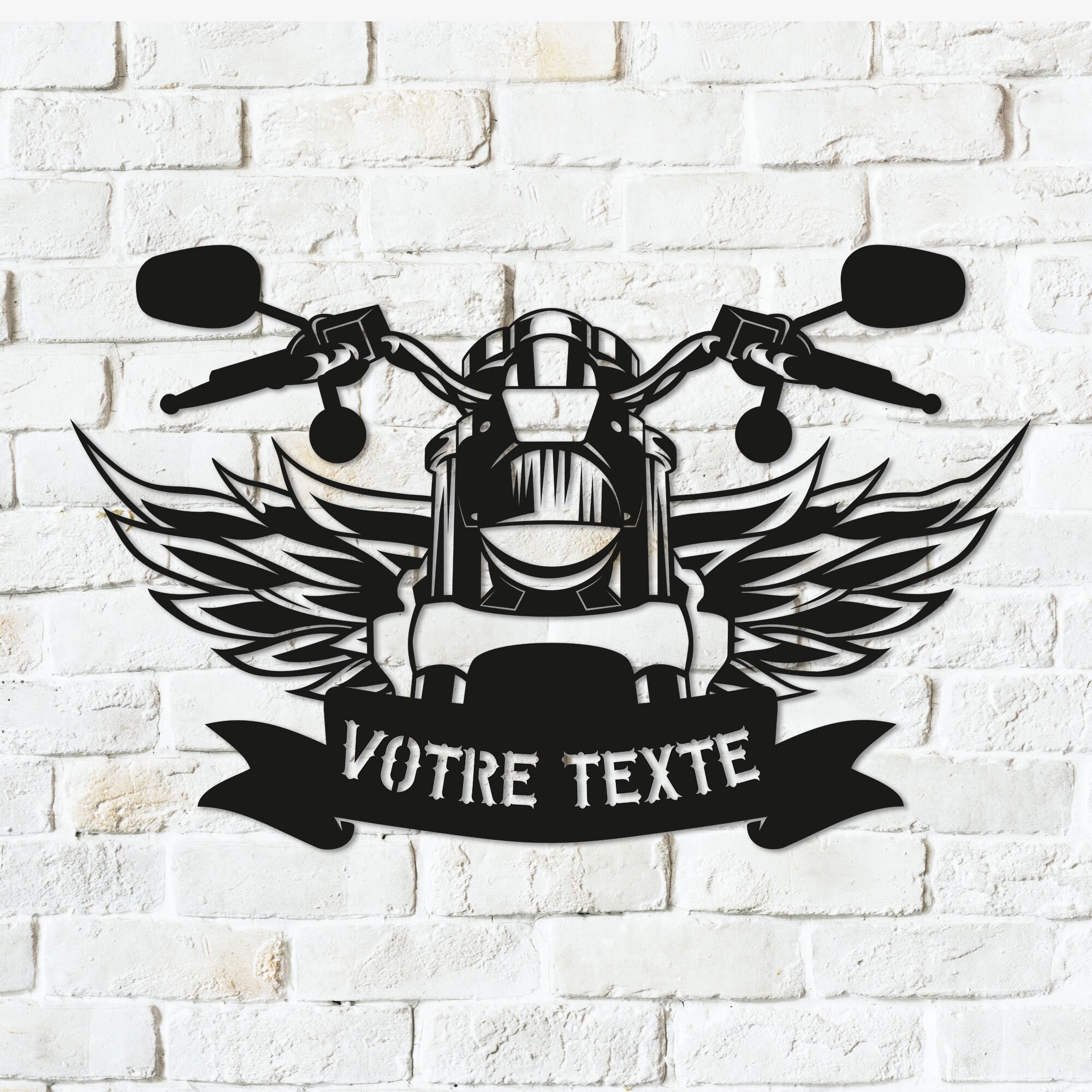 Plaques Déco de Garage Biker Spirit + Personnalisation