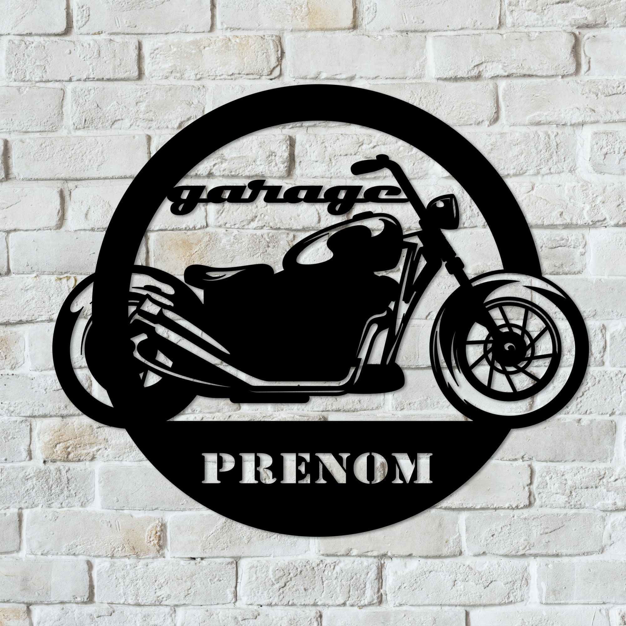 Plaques Déco Garage Moto + Personnalisation