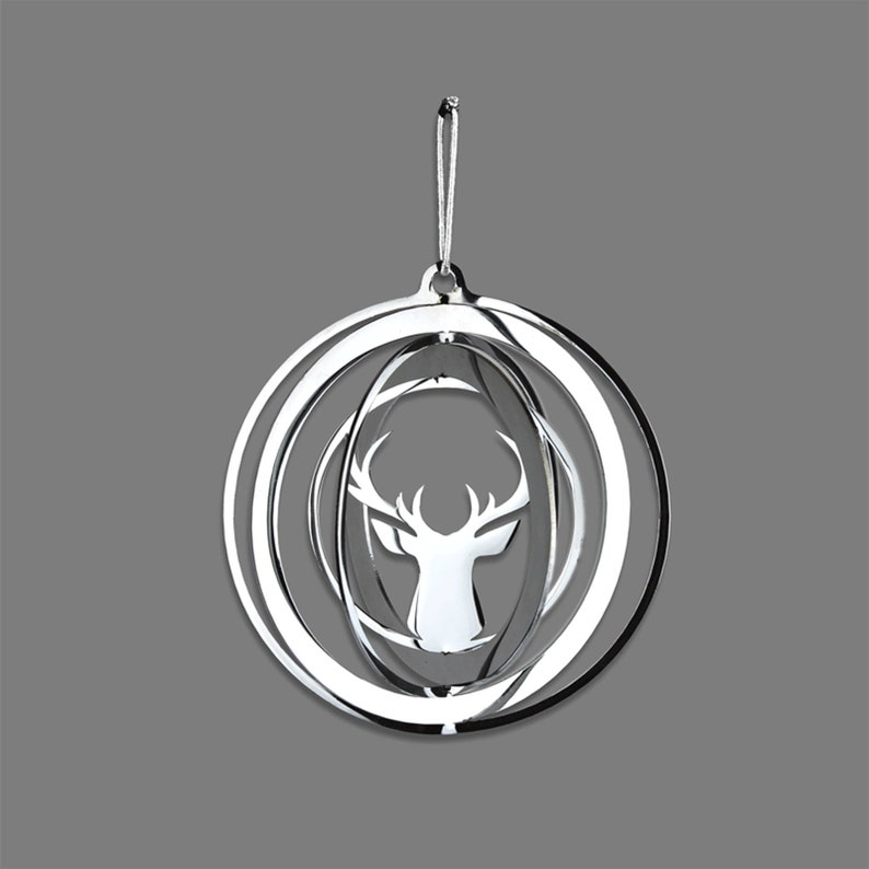 Deer Christmas bauble image 1