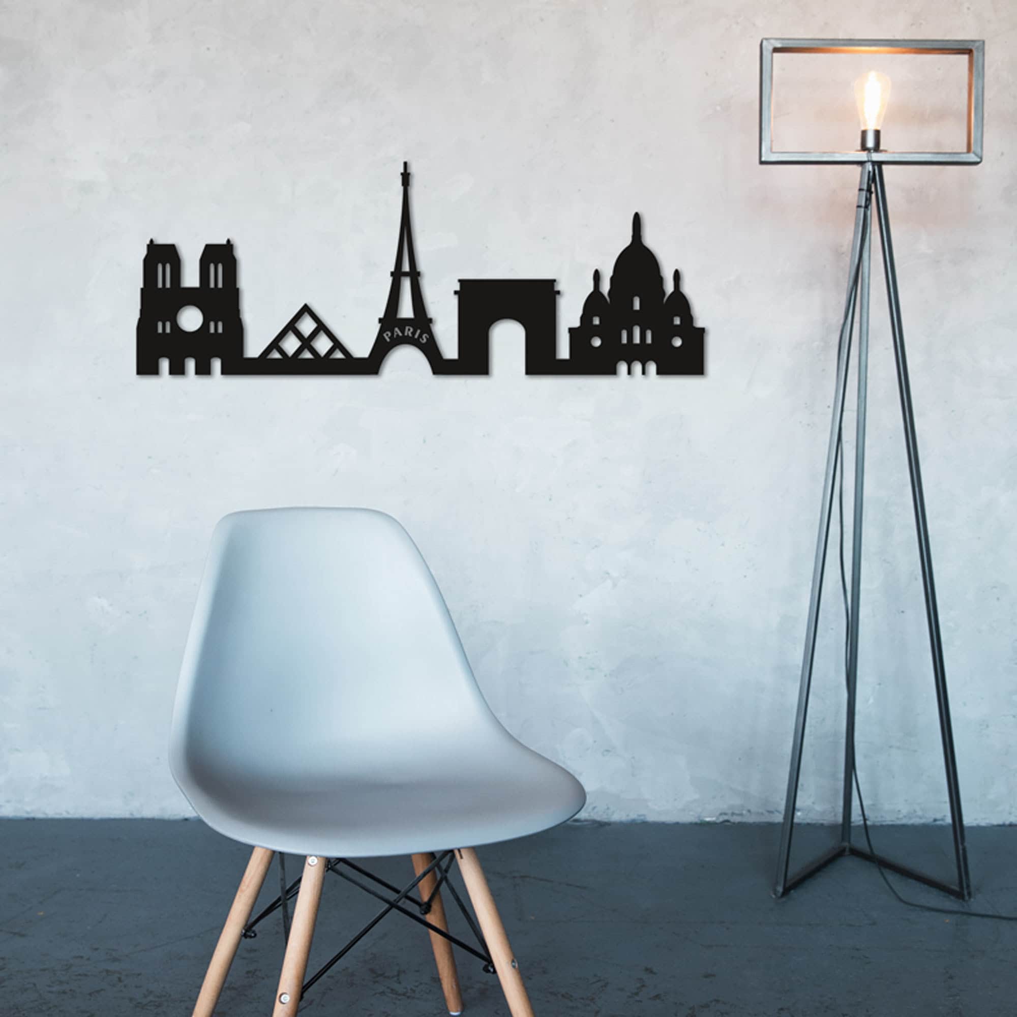 Skyline Paris en Métal