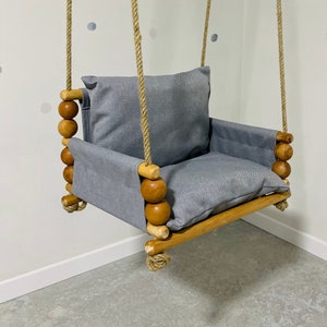 Dea Dia Wooden Swing,,Wooden Swing,Swing,Outdoor Indoor Swing,Swing,Chair, Hammock,Kids Swing, baby swing,swing,cotton