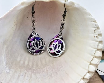 Layered Earrings with Chakra Charms