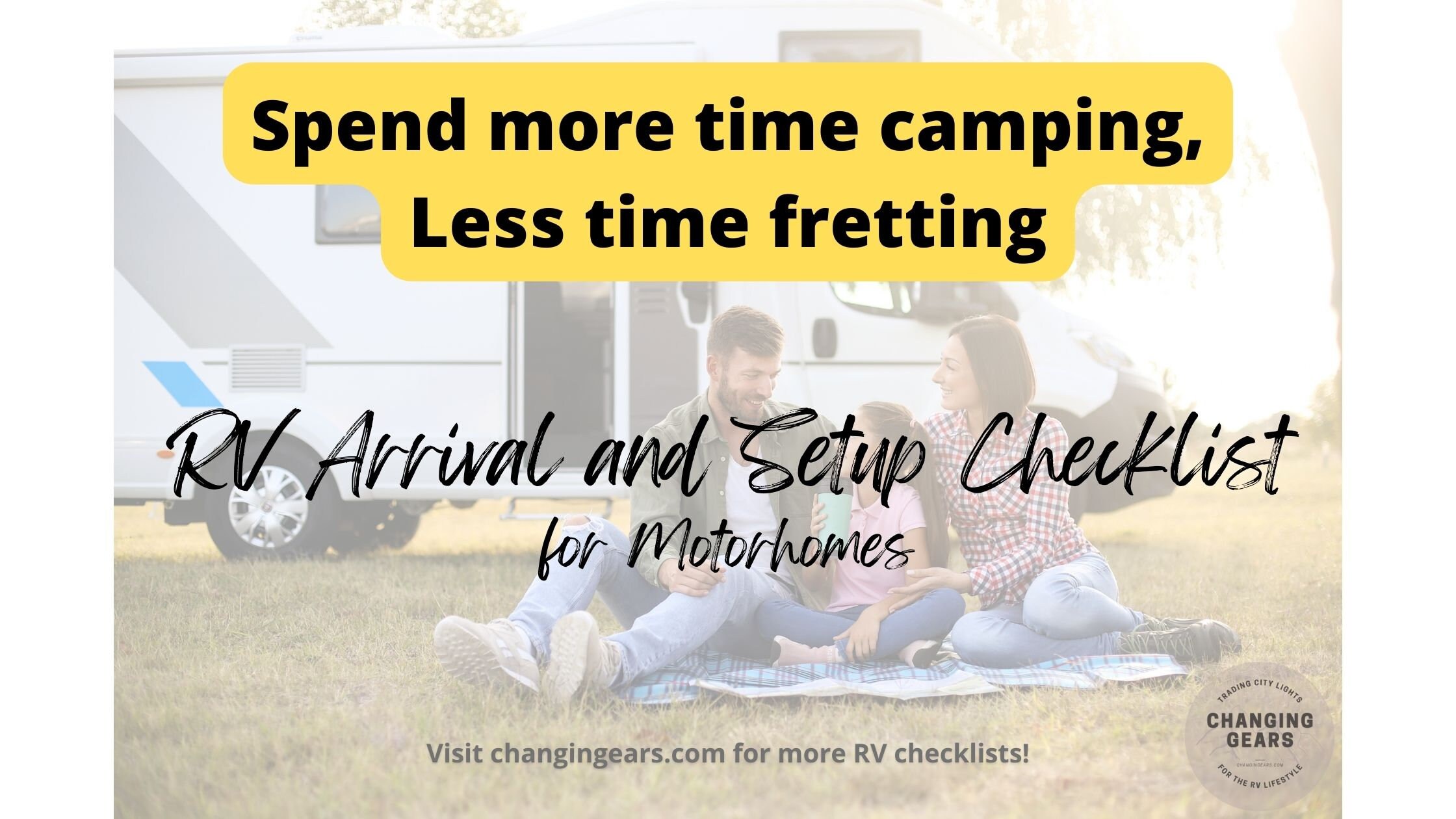 Rv Setup And Arrival Checklist For Motorhomes Etsy Rv Setup And Arrival Checklist For Motorhomes Etsy