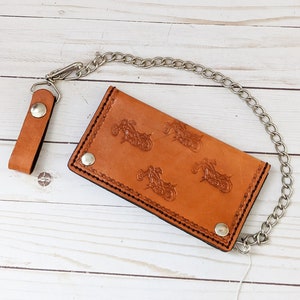 Chopper Leather Biker Chain Wallet