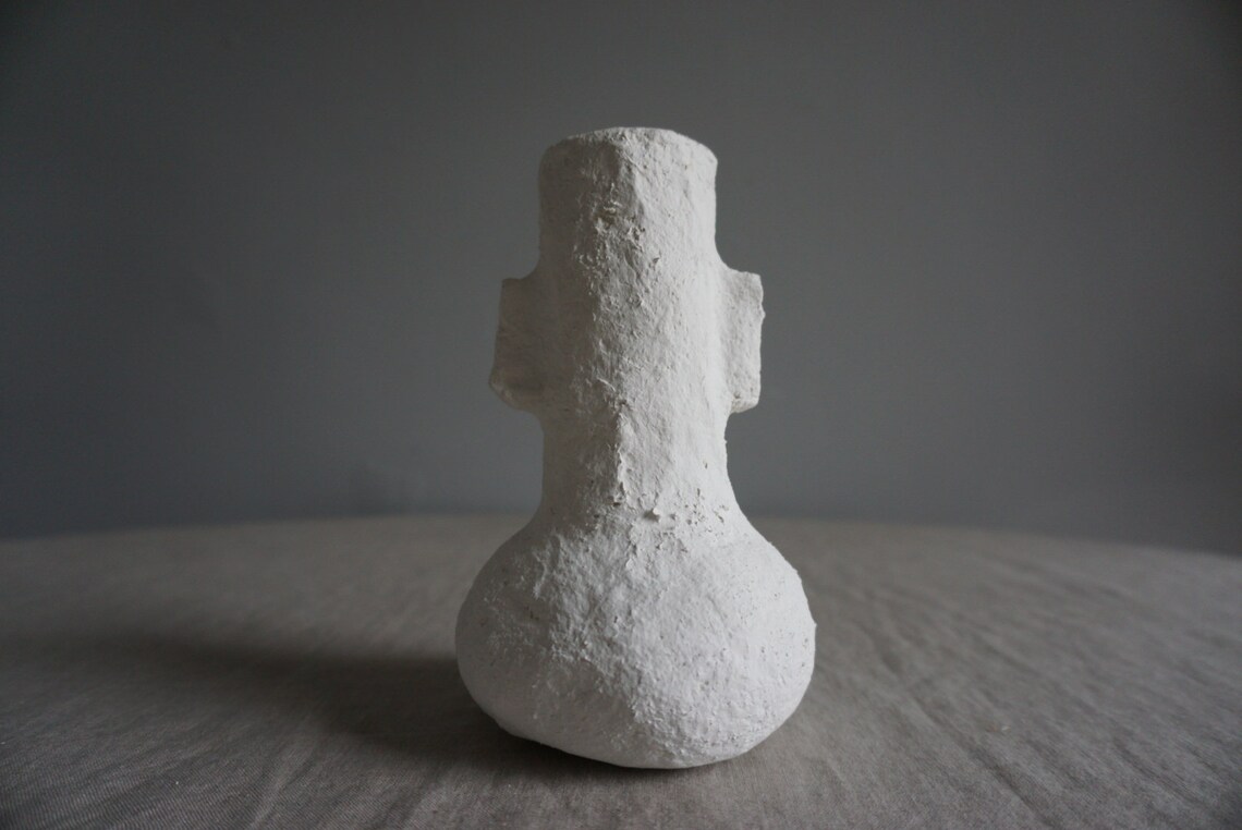 Paper maché vessels ukpaper clay vessels dry flowers holder Etsy