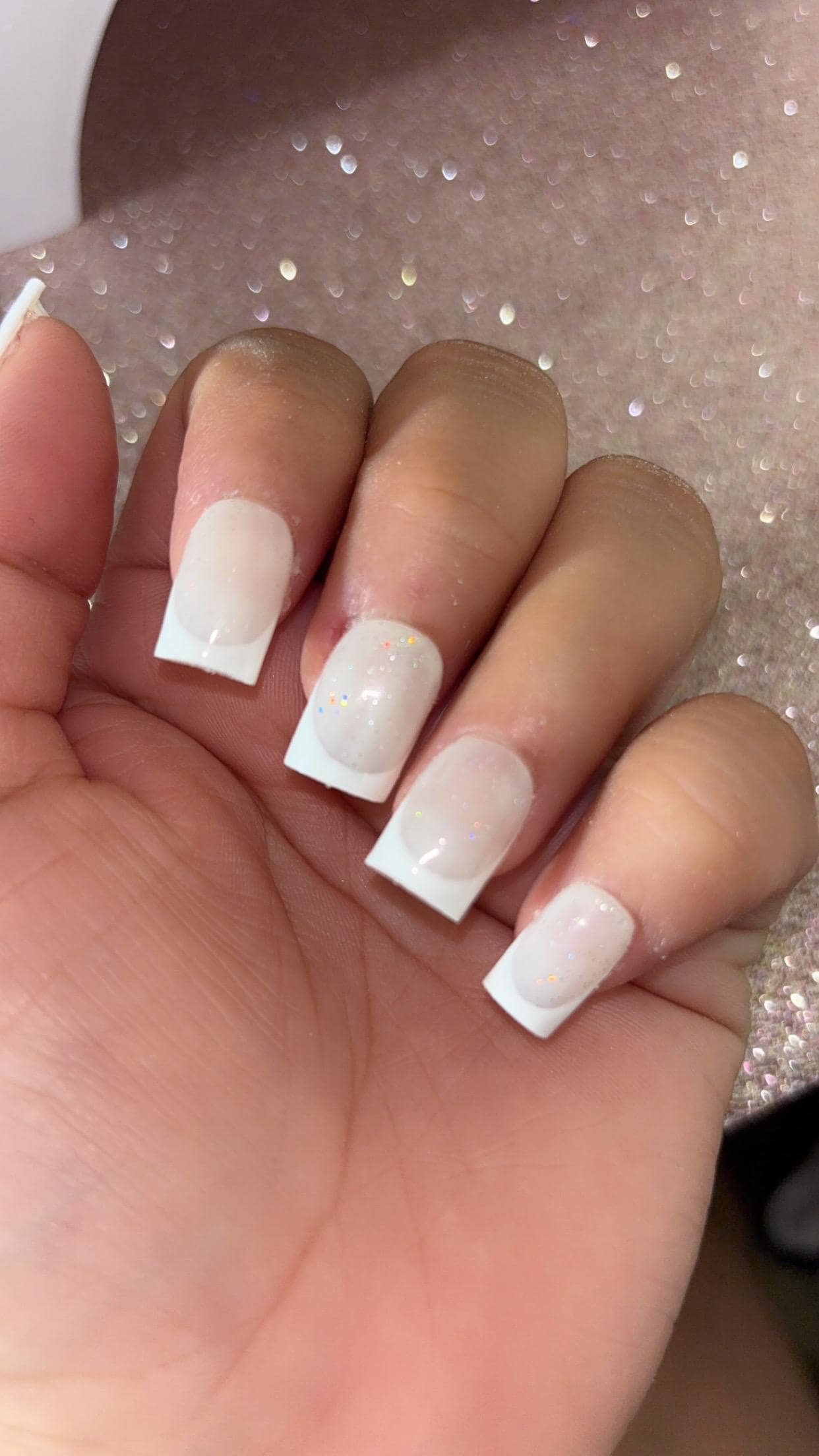 Milky White French Nails - Etsy