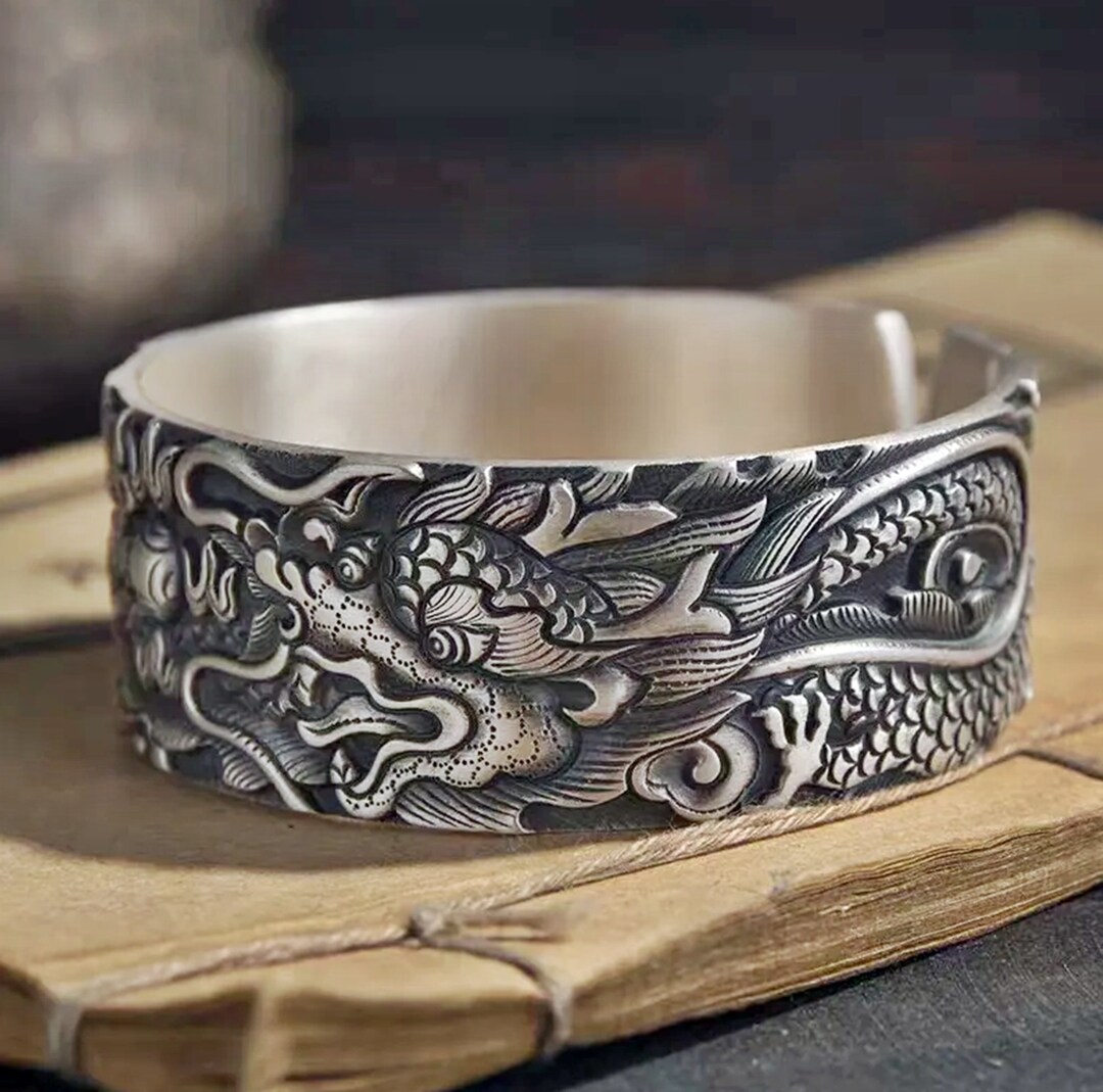 Bracelets Dragon, Charm Bracelet, Adjustable Bracelet, Bracelet for Men, Good Luck Bracelet