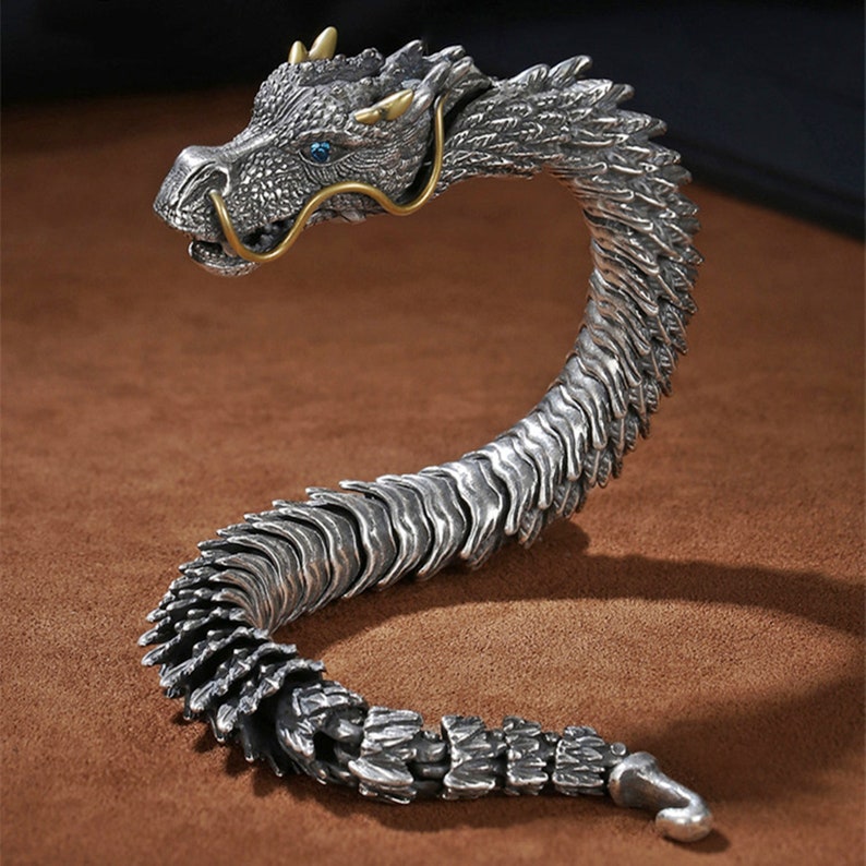 Dragon Bracelet Gift Handmade Three Dimensional Dragon - Etsy