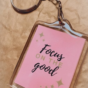 Positive quote keyring