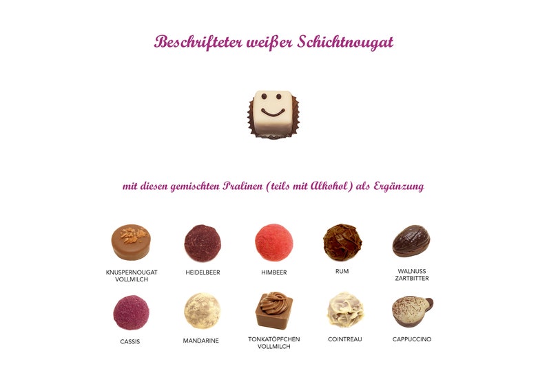 Individuell beschriftete Pralinen Bild 4