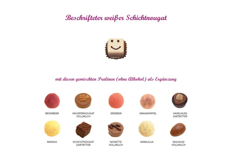 Individuell beschriftete Pralinen Bild 3