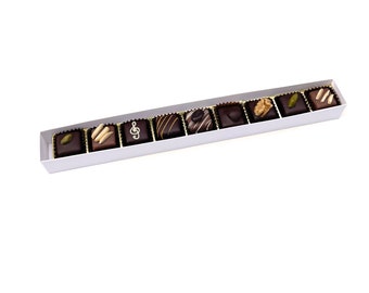 Chocolate bar with marzipan chocolates