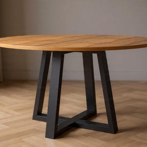 Bordsstomme för rund bordsskiva, rotunda x1 styck, industriell stil, bordsben, stålbordsben, matbordsben, köksbordsben / runt