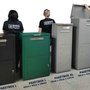 XXL pakket-/brievenbus voor grote pakketten, goederenzendingen en brieven. Rechtstreeks van de fabrikant, uitstekende prijs-kwaliteitverhouding.