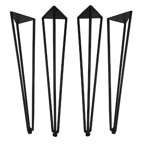 Pieds en épingle à cheveux pour charges lourdes, différentes couleurs et tailles, pieds de table, chemins de table, pieds en épingle à cheveux, cadre de table, table à manger, table basse