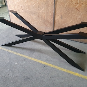 CADRE DE TABLE 4V chemins de table pied de table robuste cadre croisé étoile araignée image 4