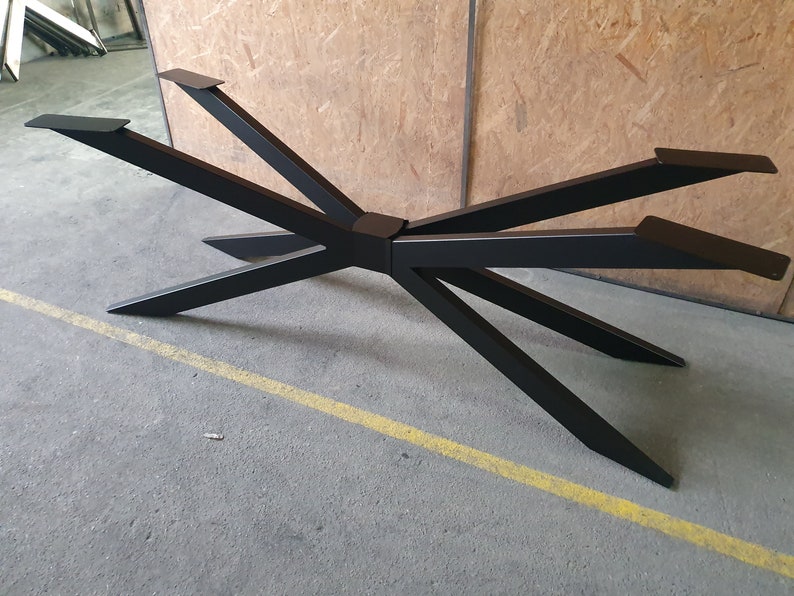 CADRE DE TABLE 4V chemins de table pied de table robuste cadre croisé étoile araignée image 4