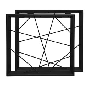 Table runners wire pattern set made of steel profile 80 x 20 mm wire pattern, table frame, table legs, table frame, table base, loft industry