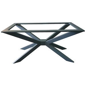 TABLE FRAME 4V with reinforcing frame for stone and marble slabs. Table runners made of metal, heavy-duty table legs, cross frame, dining table