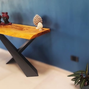 Console Mini RAU avec cadre de renfort, pied de table, base de table, loft, console, métal