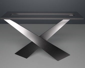 Console Mini RAU with reinforcement frame, table leg, table base, loft, console, metal