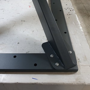 TABLE FRAME 4V with reinforcing frame for stone and marble slabs. Table runners made of metal, heavy-duty table legs, cross frame, dining table image 9